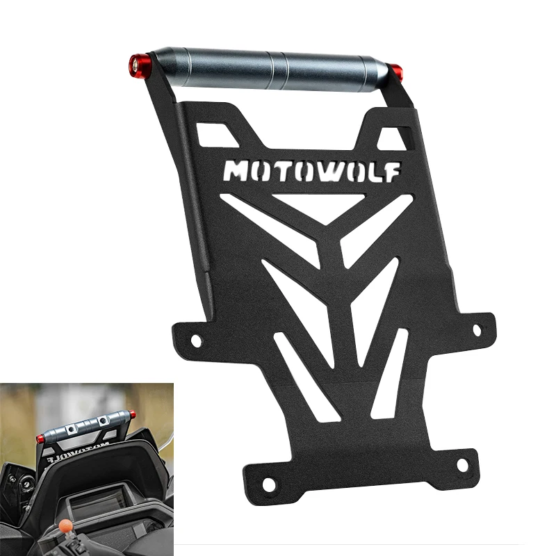 

Motorcycle CNC aluminum GPS Phone Holder Stand Navigation New Extension Bracket For YAMAHA XMAX 300 XMAX-300 XMAX300 2023 2024