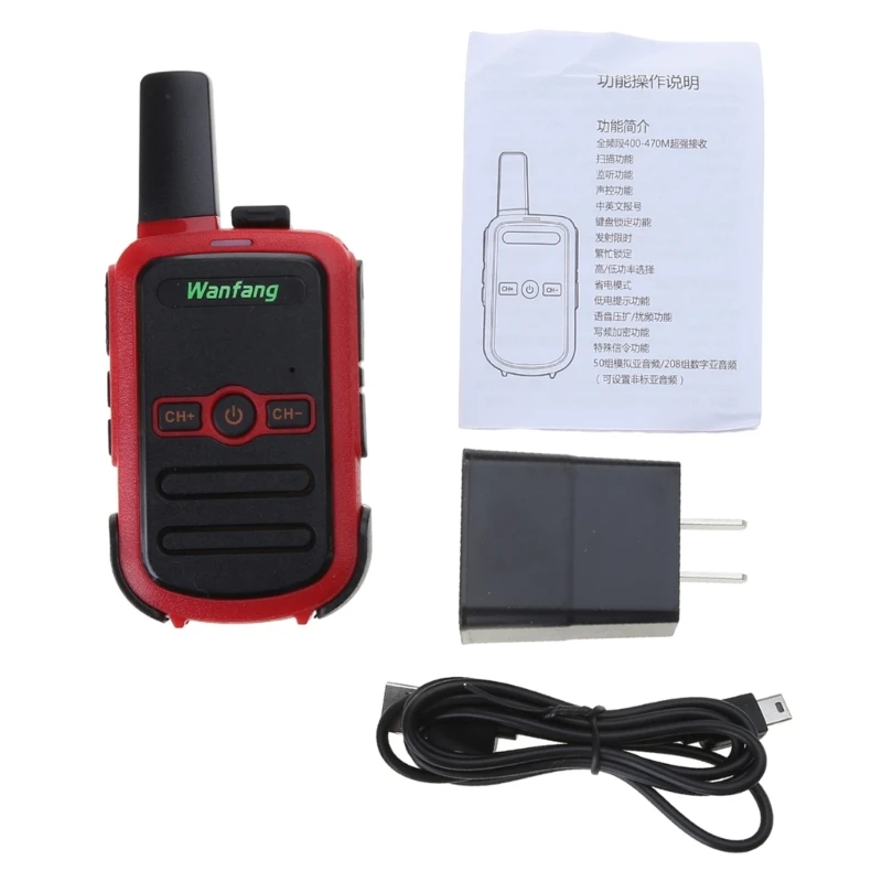 

Ultra-thin Walkie-talkie Professional Mini Color Ultra-thin Ultra-small USB Direct Charging Small Wireless Walkie-talkie