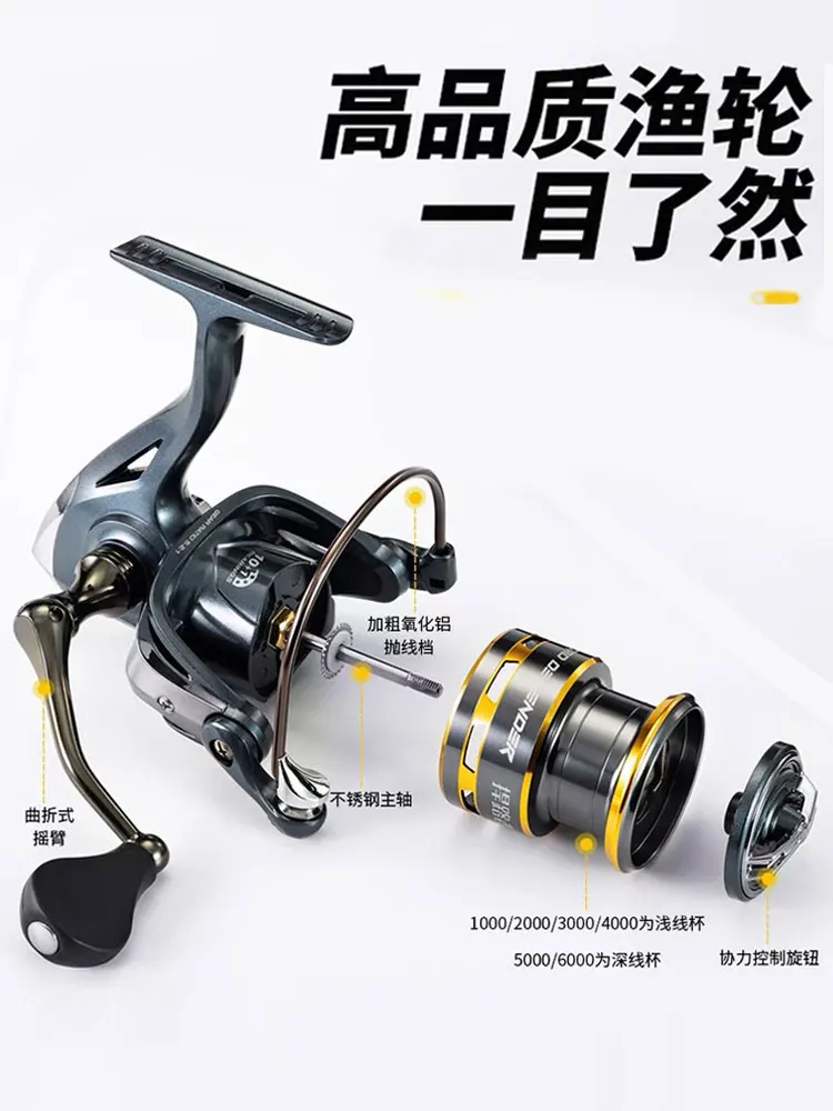 Defender of the Way Spinning Wheel All Metal Road Subfish Line Fishing Wheel Sea Pole Wheel Rock Fishing Wheel