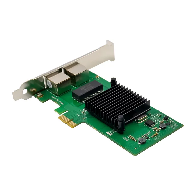 Imagem -03 - Portas Pcie x1 1000m Pcie Gigabit Ethernet Portas Duplas Rj45 Lan Placa de Rede Chip Intel nh 82580 I340 I340-t2 Servidor Rede 2