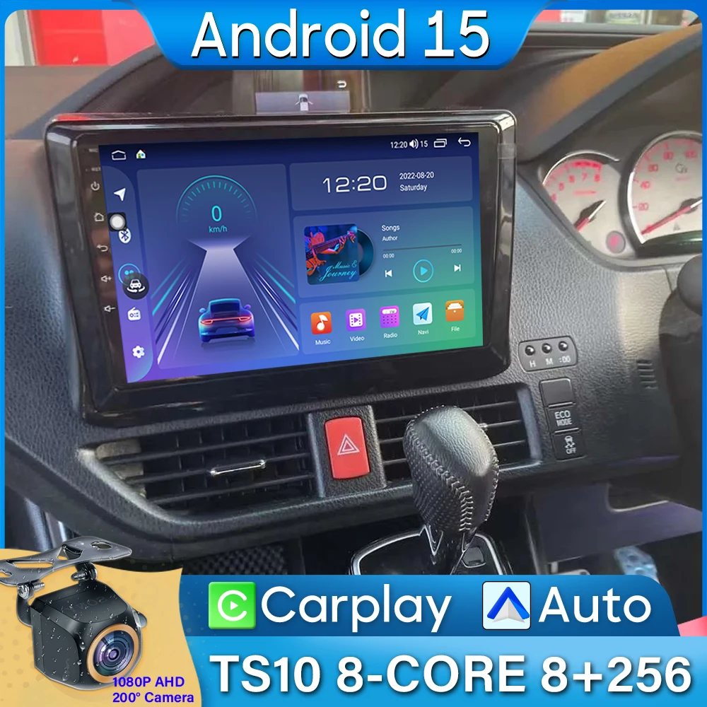 

Для Toyota Noah 80 Esquire Voxy 2014 2015 2016 2017 2018 2019 Автомобильный радиоприемник Carplay Навигация GPS Android Auto WiFi 4G без 2din DVD
