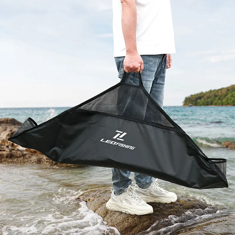 Fishing Bag with Ruler Measure Fish Length Digital Scale Fishing Sling Bag Landing Mat Protector Unhooking Mat Fishing Gears