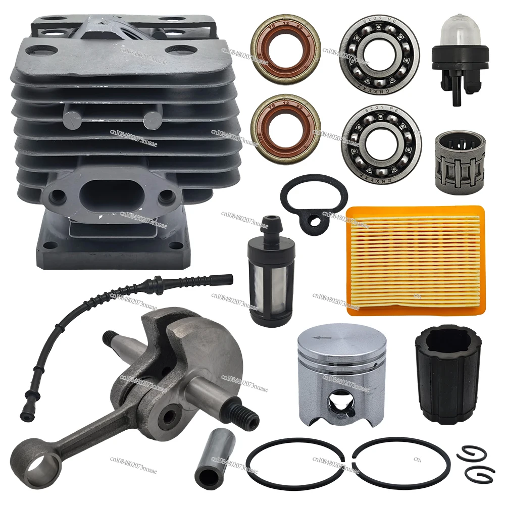 

35mm Cylinder Piston Crankshaft Kit for Stihl FS120 FS200 FS250 Oil Seal Bearing Trimmer Engine Replacement Parts