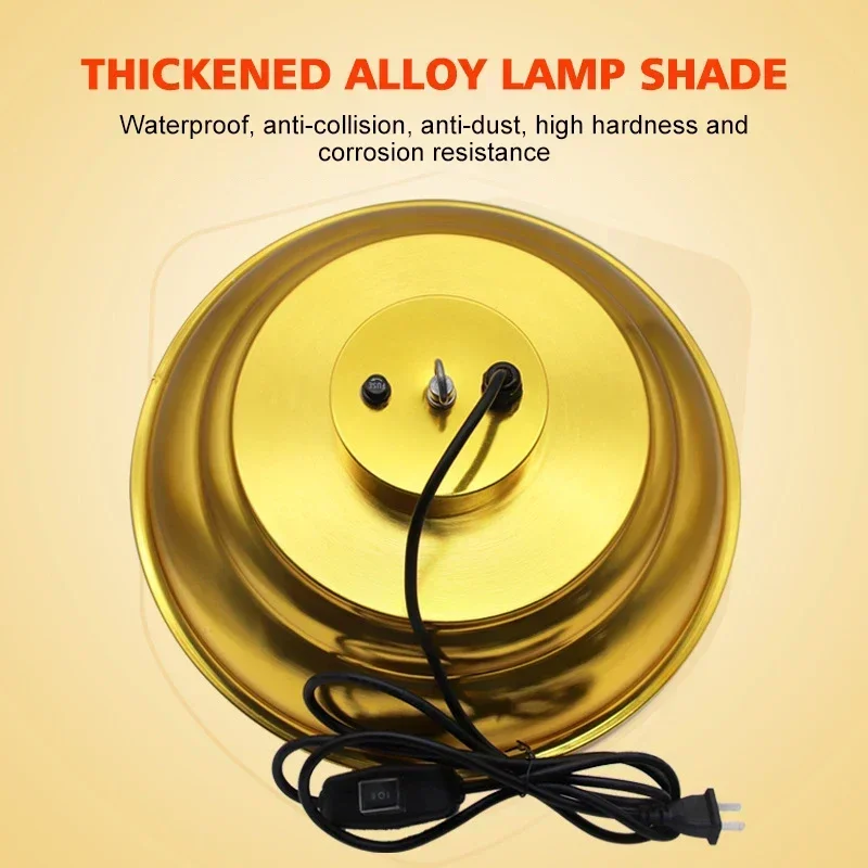 220V Farm Insulation Lampshade Heating Lamp Breeding Thermal Insulation Equipment Livestock Breeding Supplies for Chicke Pig Cow