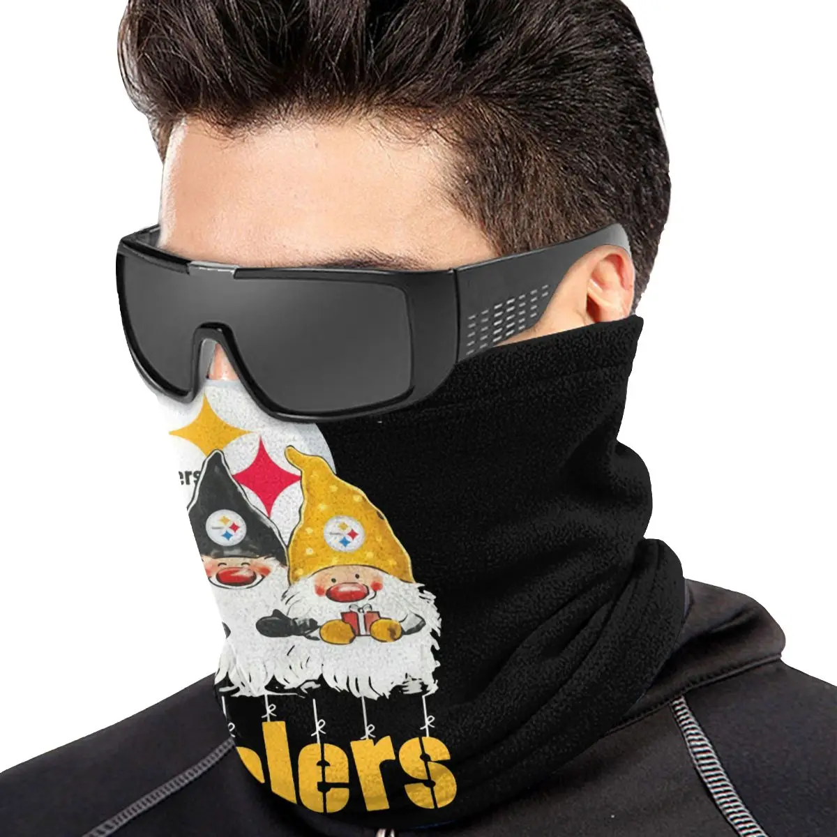 Gnome Pittsburgh Steeler Frohe Weihnachten Mikro faser Hals Gamasche Bandana Schal Unisex Angeln Outdoor-Sportarten