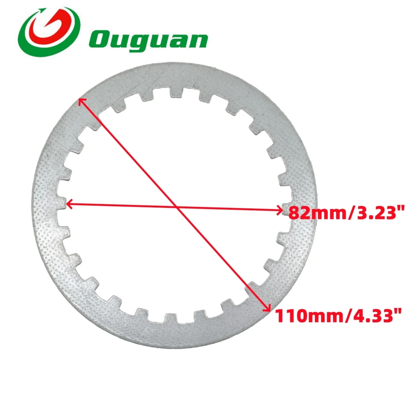ouguan For Yamaha YBR125 YBR125Z YBR 125 XTZ125 XTZ 125 SP125 SP 125 JIM125-3 JIM125-2 Clutch Friction Steel Plate Disc Set