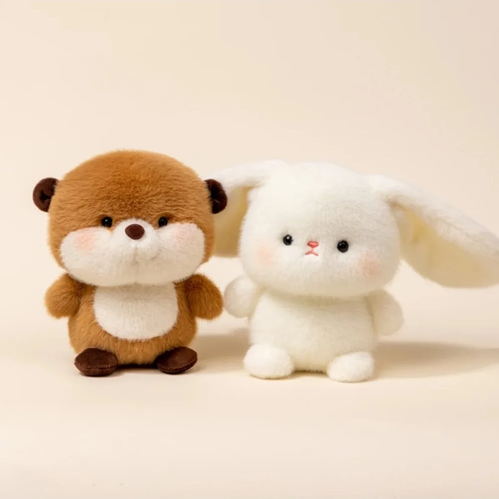 

White Rabbit Little Bear Plush Toy Cute Pet Elephant Plush Doll Soft Cartoon Animal Squirrel Doll Kids Birthday Christmas