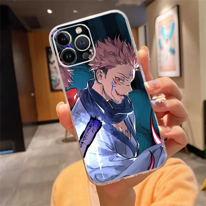 

Phone Case For iphone 17 Pro Max Air 16 15 14 13 Pro Max 15 16 Pro 15Plus Jujutsu Kaisen Satoru Gojo anime