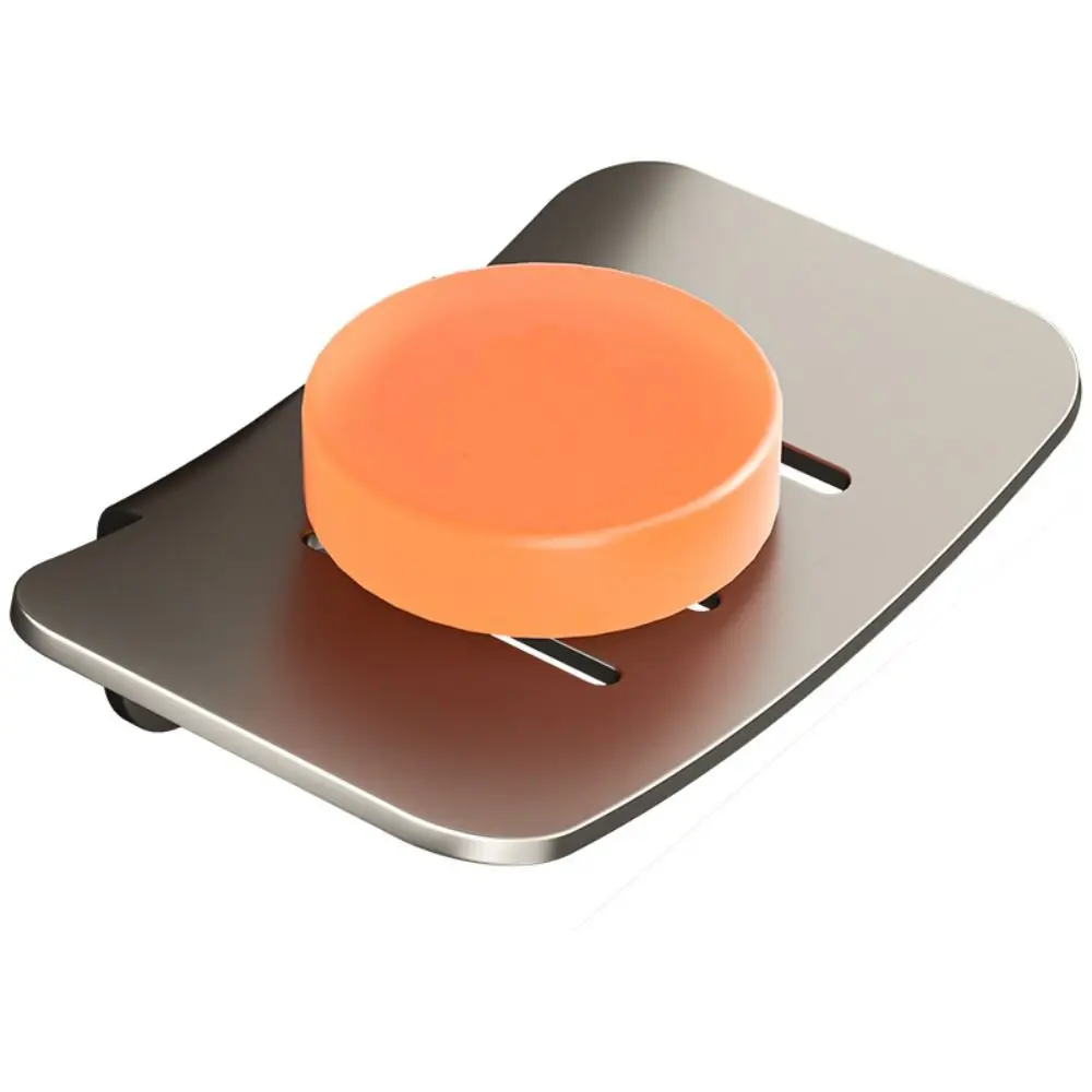 

Durable Wall Mounted Soap Dish Metal Drainable Soap Box Soap Container Tray Bathroom Kitchen Sink Organizer
