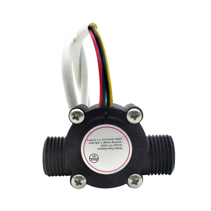 

652F 3.5-24V Water Flows Sensors Flows Meter Sensors Water Control Liquid Flows 1-30L/min 1.75MPa Sensors Switches YF-S201