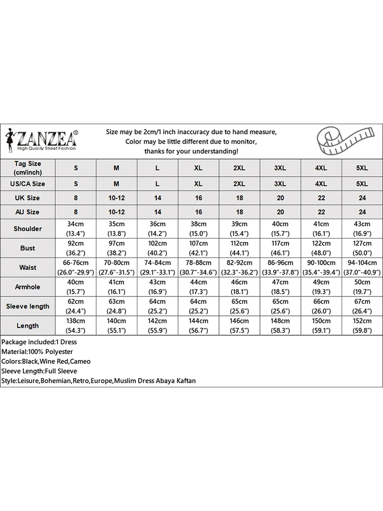 ZANZEA فساتين نسائية أنيقة طويلة متواضعة بفيونكة وتفاصيل مكشكشة وأكمام طويلة متدرجة فستان غير رسمي على شكل حرف a حجاب إسلامي عباية للعيد
