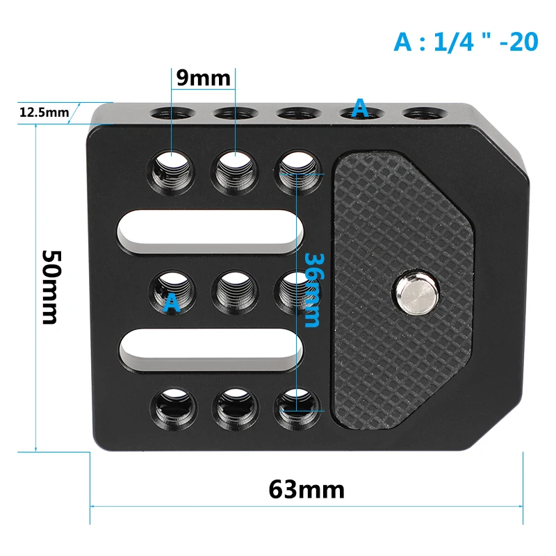 HDRIG Monitor Cage Base Plate Cheese Plate For On-camera Director\'s Monitor Featured 1/4\