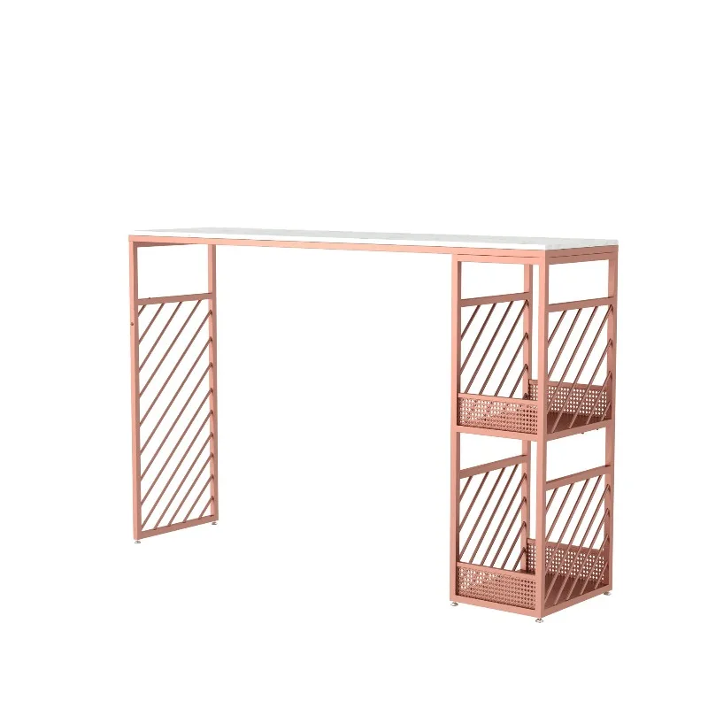 

Small apartment marble bar table, living room storage high leisure bar, milk tea shop, bar table and chairs