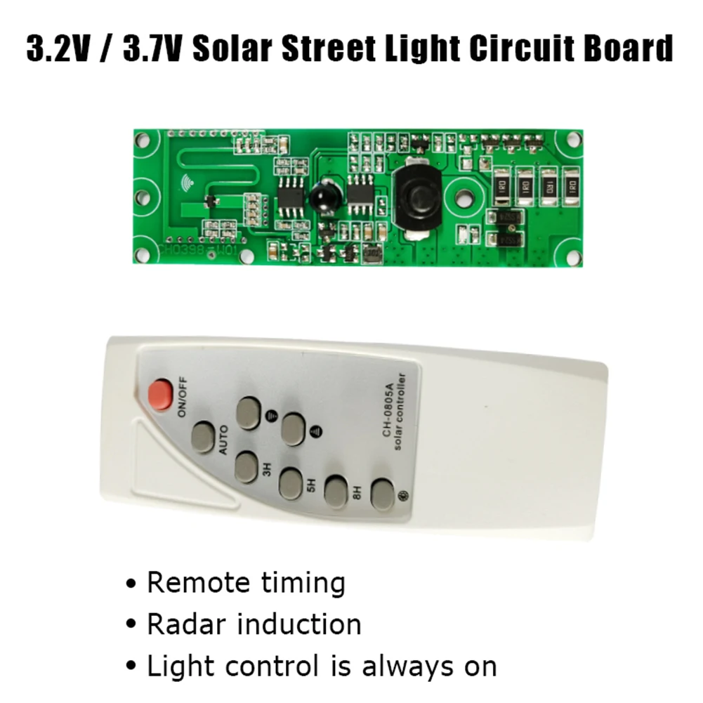 Automatic Control Lamp Board Solar LED Driver Board Multi-function Practical Creative Human Body Induction with Remote Control