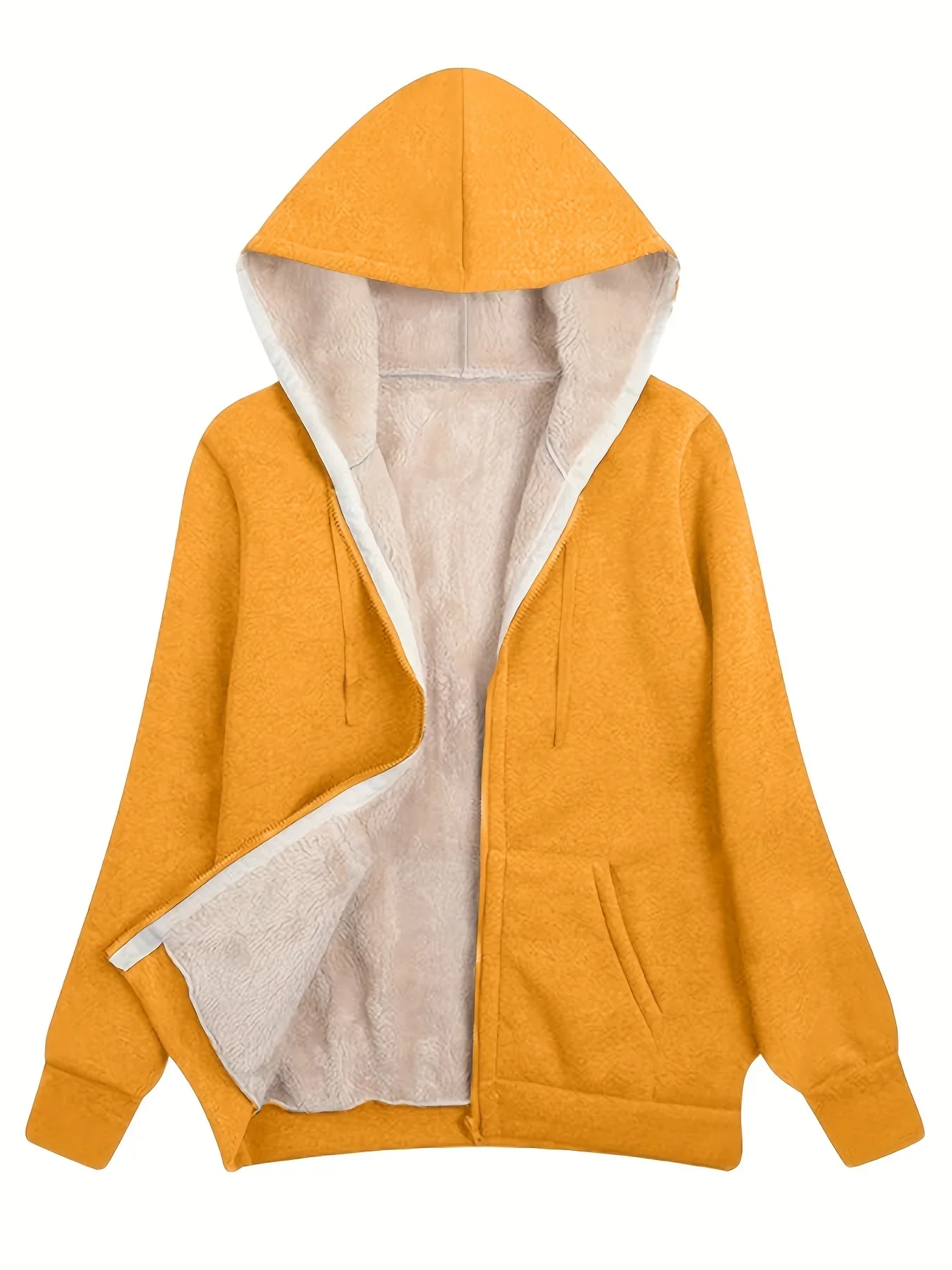 European and American Cross-Border Fall/Winter Lined Women's Hooded Jackets and Hoodies