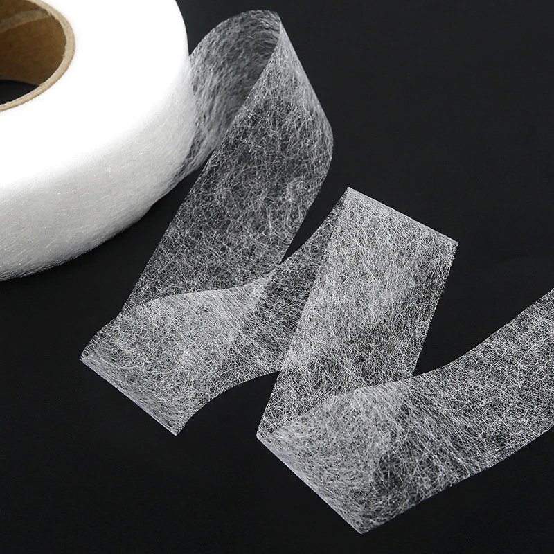 60Meters/Roll Double-sided Non-woven Interlining Adhesive Fabric Cloth Iron On Hem Tape Interlining Web DIY Sewing Crafts