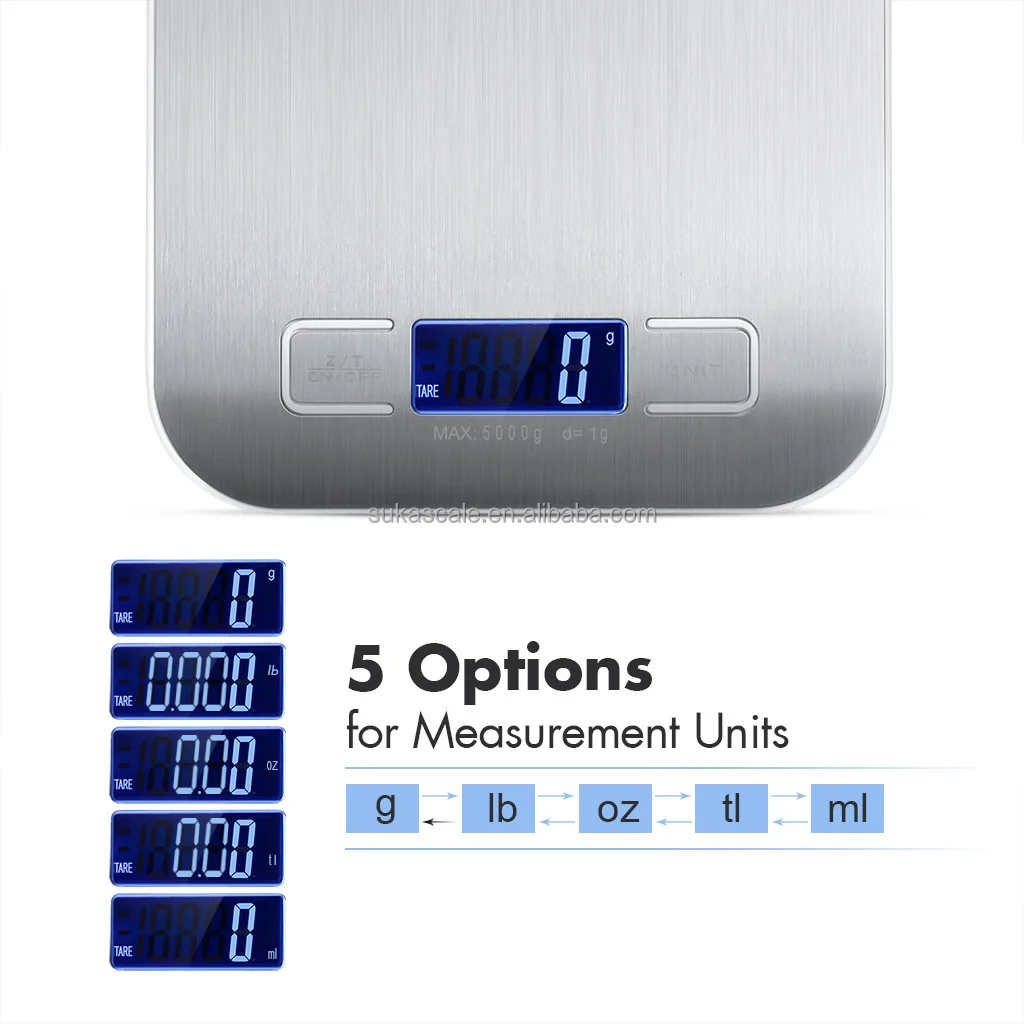 Electric Scale Kitchen Scale Digital Weighing Food 5kg Mini Kitchen Scale USB CHARGE