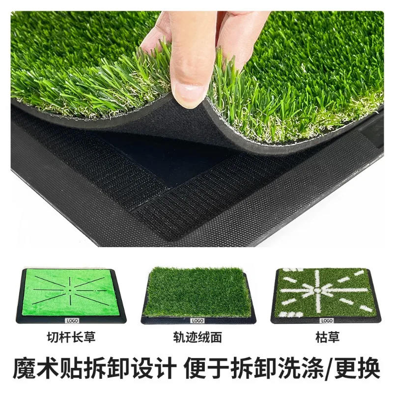 Golf batting mat, 3-in-1 multi-function rubber sole swing batting mat