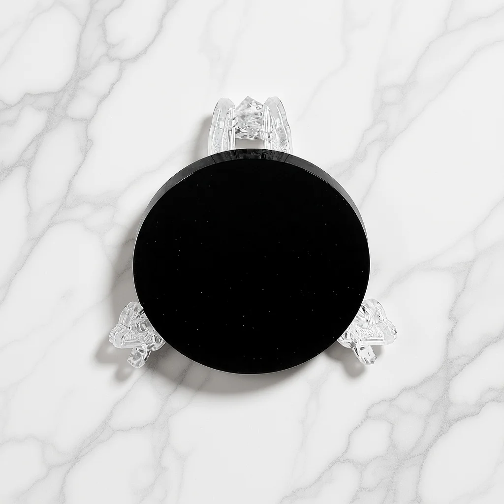 

Gothic Mirror Obsidian Stone Round Scrying Divination Decor Unique Gift Home Office Cafe Bar Restaurant Aesthetic