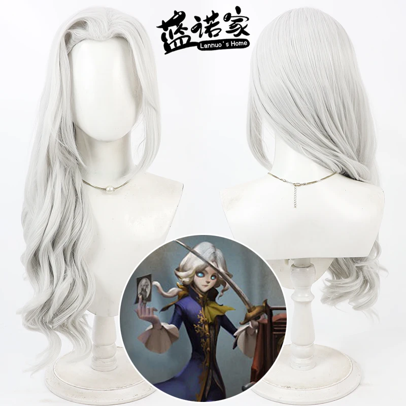 

Game Identity V Joseph Desaulniers Cos Cosplay Wig Halloween Party Prop Synthetic Hair Heat Resistant Fiber + Wig Cap