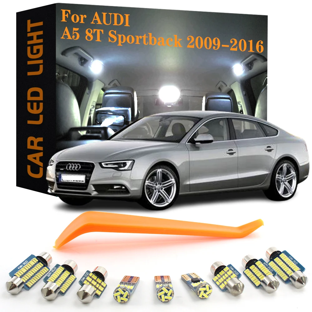 

Автомобильные аксессуары Canbus, 24 шт., дневные внутренние фонари для Audi A5 8T Sportback 2009 2010 2011 2012 2013 2014 2015 2016, автомобильная лампа