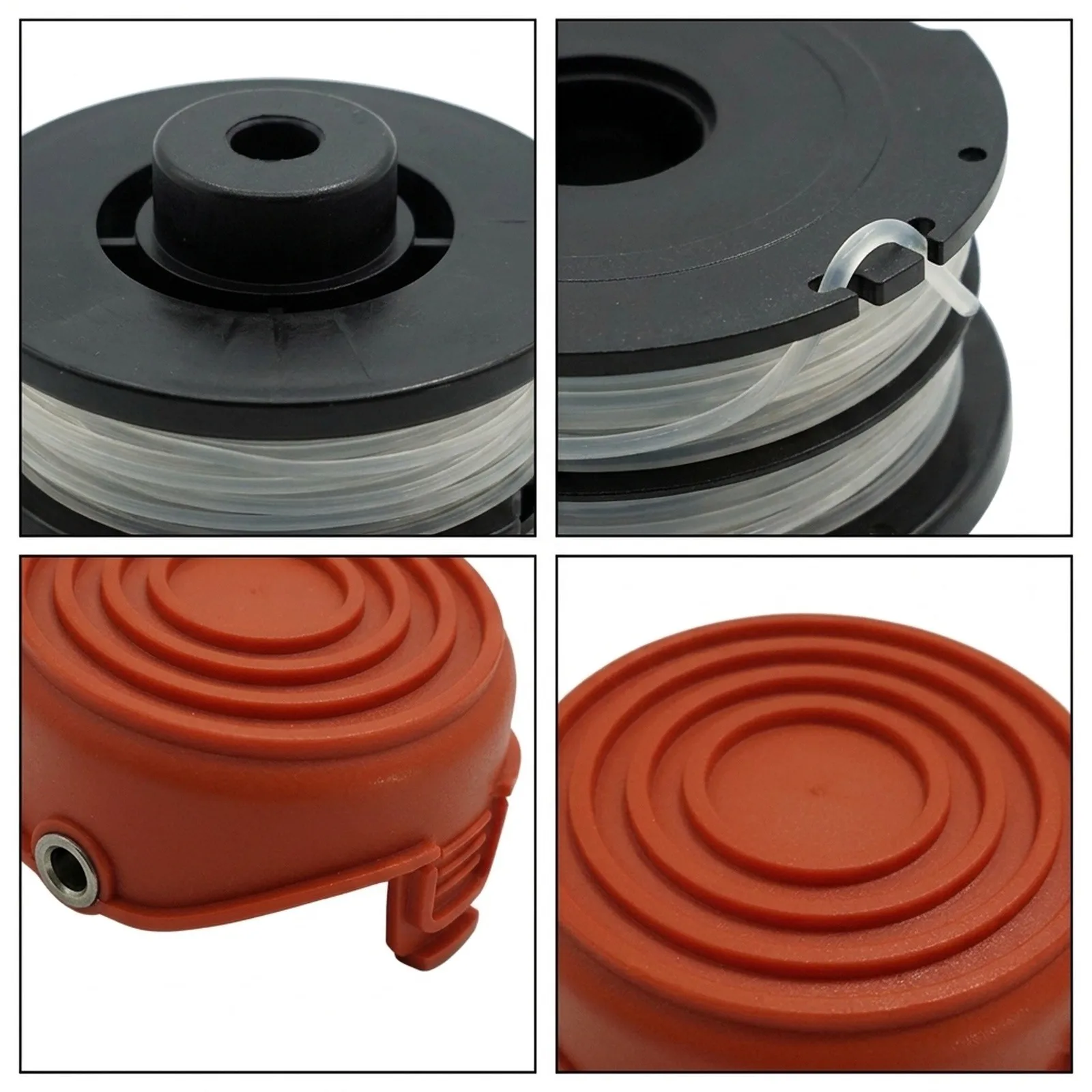 Kit New Set Spool Line Quality Reflex Dual Line for durable For Black for decker GL660PC + GL670PC Reflex GL670 GLC1825LB
