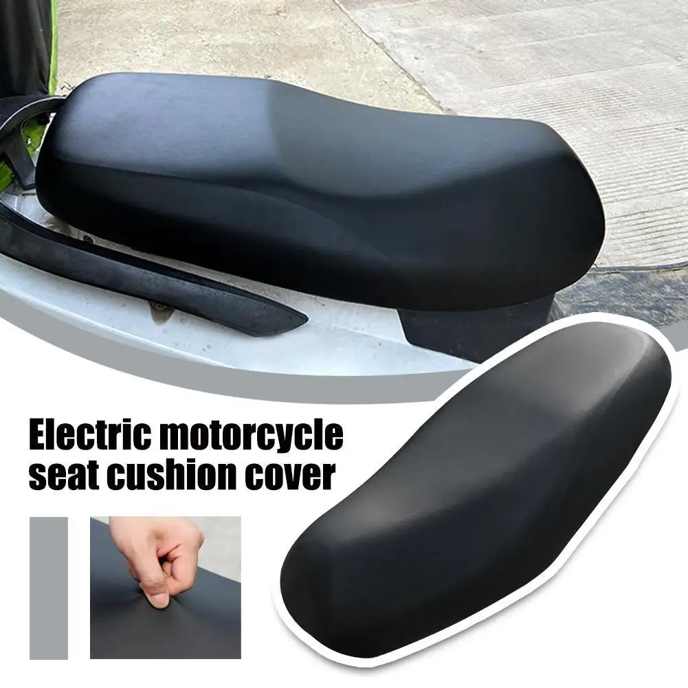 Funda de cojín de asiento de motocicleta impermeable y gruesa, correa elástica para lluvia, cubierta Universal, Electr U8J1