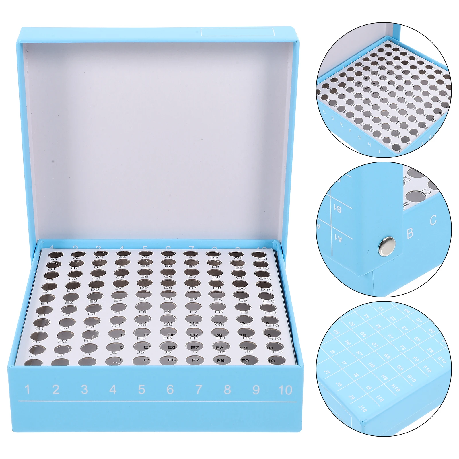 

Tube Box Paper Rack 0.5ml 100 Holes Microcentrifuge Storage Holder Lab Equipment Tube Container Sturdy Safety