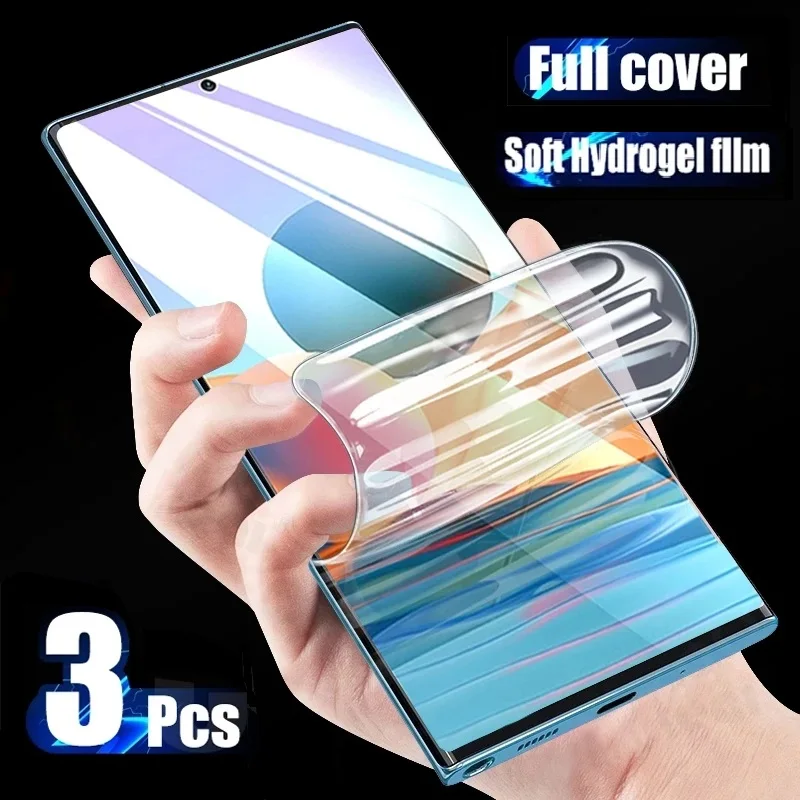 3Pcs Hydrogel Film Screen Protector For Huawei Y8p Y9a Y5p Enjoy 20 Plus Z X10 Max Enjoy 20 Pro P Smart S nova Lite 3 Play 4 Pro