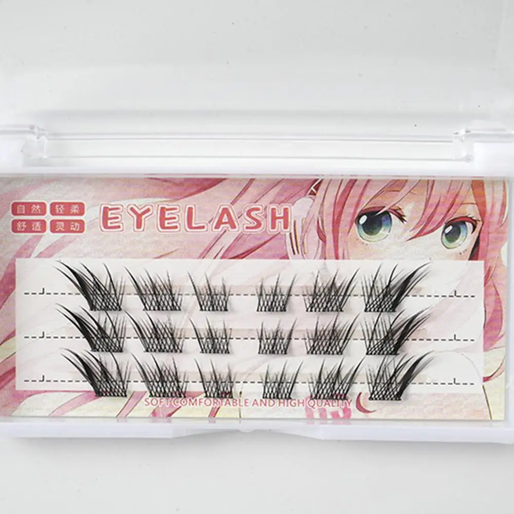 Lash Clusters Daily Use Manga Lash Clusters Natural Look Reusable False Eyelashes Fox Eye Anime Lash Woman Beauty Tools