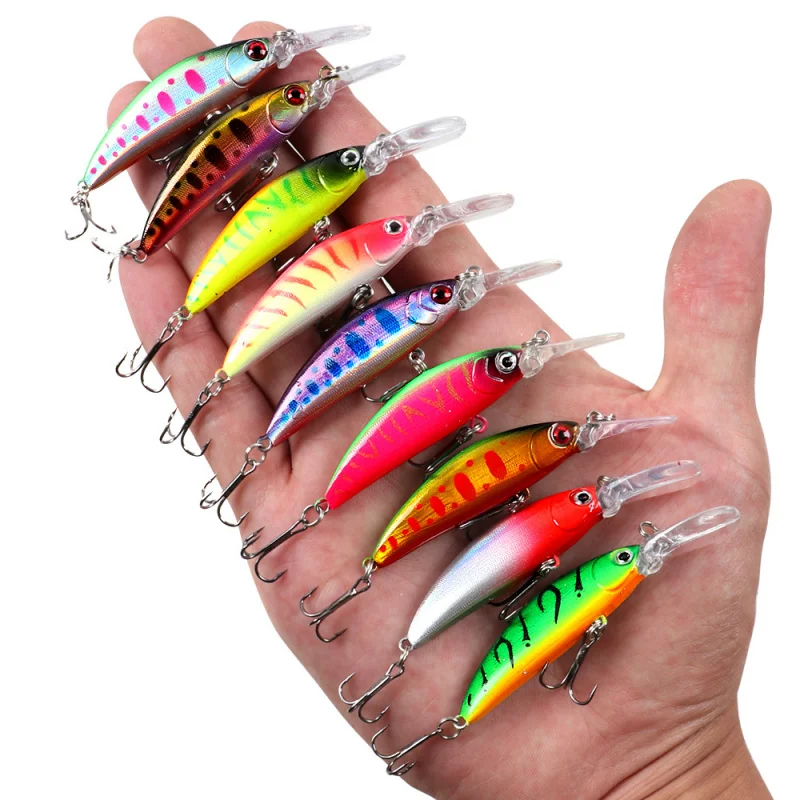 

Приманка с длинным языком, тонущая Minnow7cm6gLong Casting, искусственная приманка для пресноводной морской рыбалки, специальная приманка для окуня и за