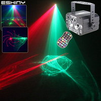 ESHINY R&G Laser Dream Aurora 60 Patterns Projector DJ Disco Light Party RGB LED Bar Dance Room Birthday Stage Effect USB F5N6