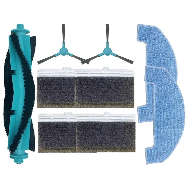 Ajuste para Cecotec Conga 2299 Ultra Home cepillo lateral principal filtro de fregona accesorio de bolsa de polvo