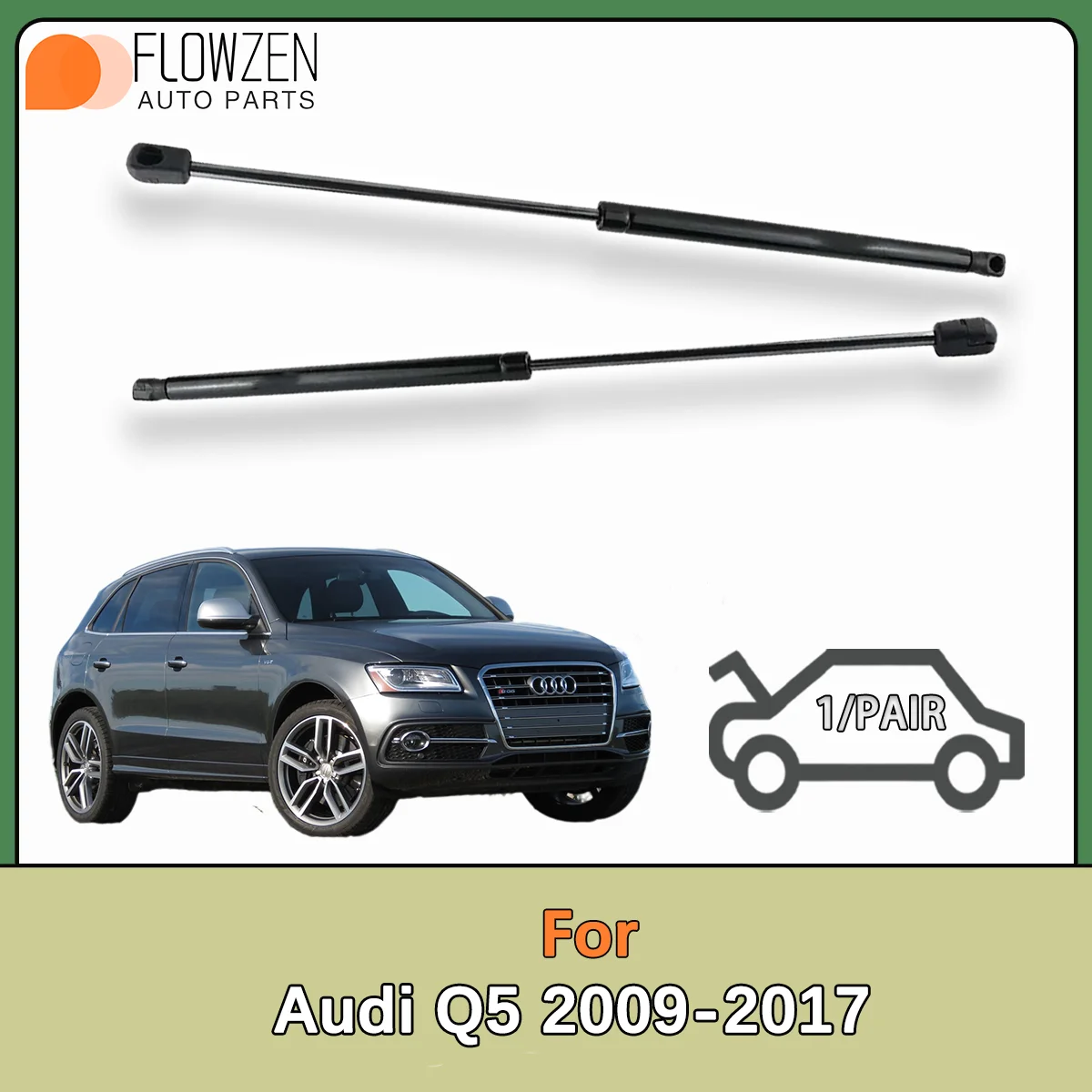 

Передние газовые стойки капота, опорный стержень пружинной планки OE 8R0823359A PM9021 для Audi Q5 2009-2017, поддержка подъема капота