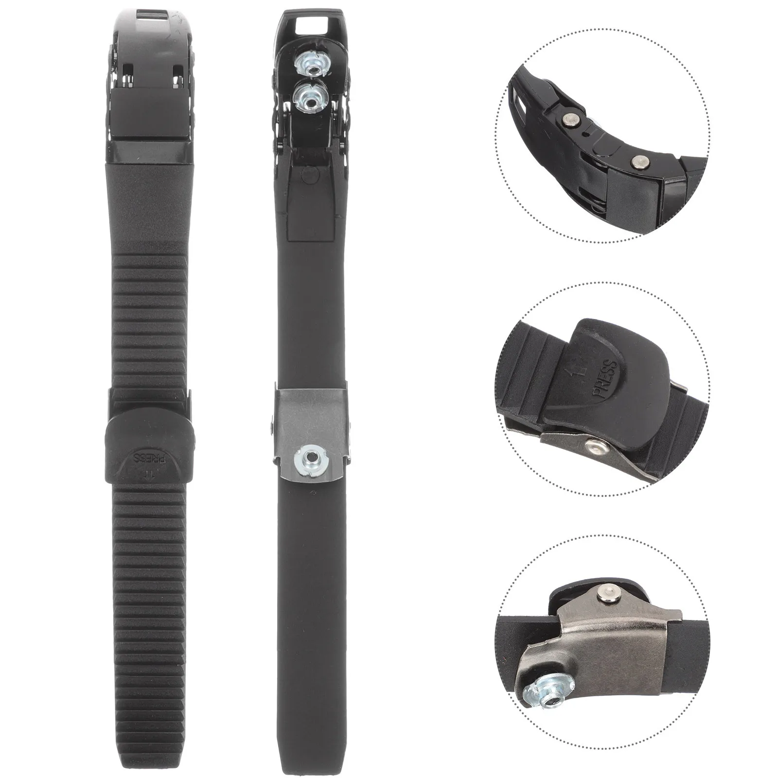 

2Pcs Roller Skate Buckle Straps Adjustable Length Easy to Use Sturdy Fixation Tool Skate Buckle Strap Roller Skating Straps