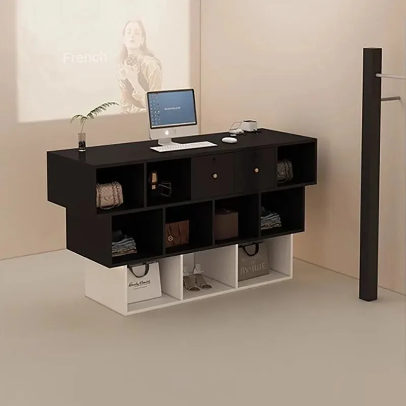 Interior Fashion Empfangstheke Theke Schönheitssalon Luxus kreative Display Empfangstheken Akzent Scrivania trendige Möbel