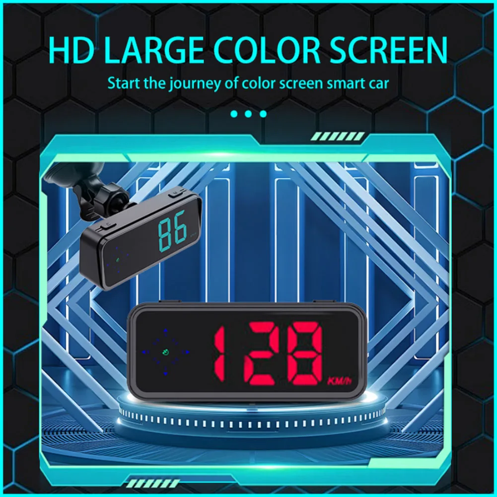 Speedometer HUD for Cars with For Compass and Accurate GPS Positioning Featuring Real Speed Measurement and Head Up Display