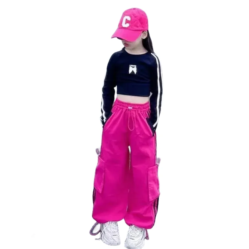 New Trend Children\'s Set Autumn Clothing For Girls Long Sleeve T-shirt and Sports Pants Casual Suits Two Piece Sets School Girl