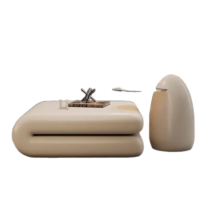 

Modern minimalist coffee table FRP personalized floor tea table high-end special-shaped
