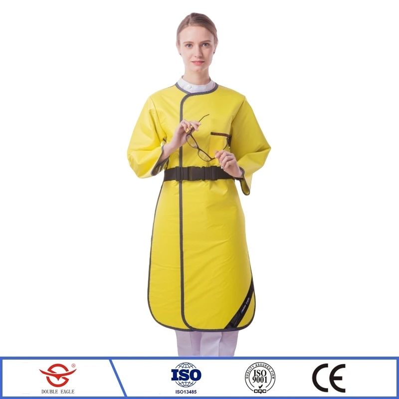 X-ray radiation protection long sleeved lead overcoat radiology department ionizing radiation protective 0.35mmpb lead clothes