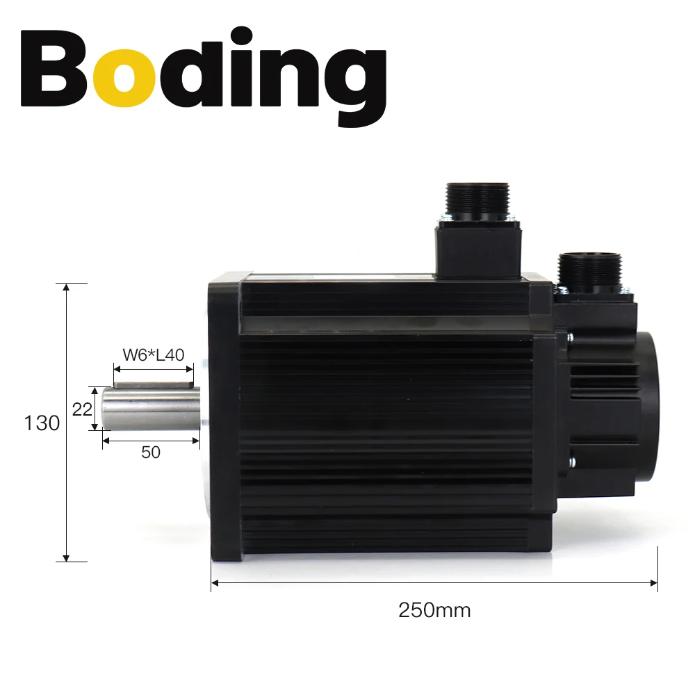 BODING 2.3KW AC Servo Motor Kits 130ST-M15015 15N.m 220V 1500RPM Permanent Magnet Match Driver AASD-30A for CNC Engraver Machine