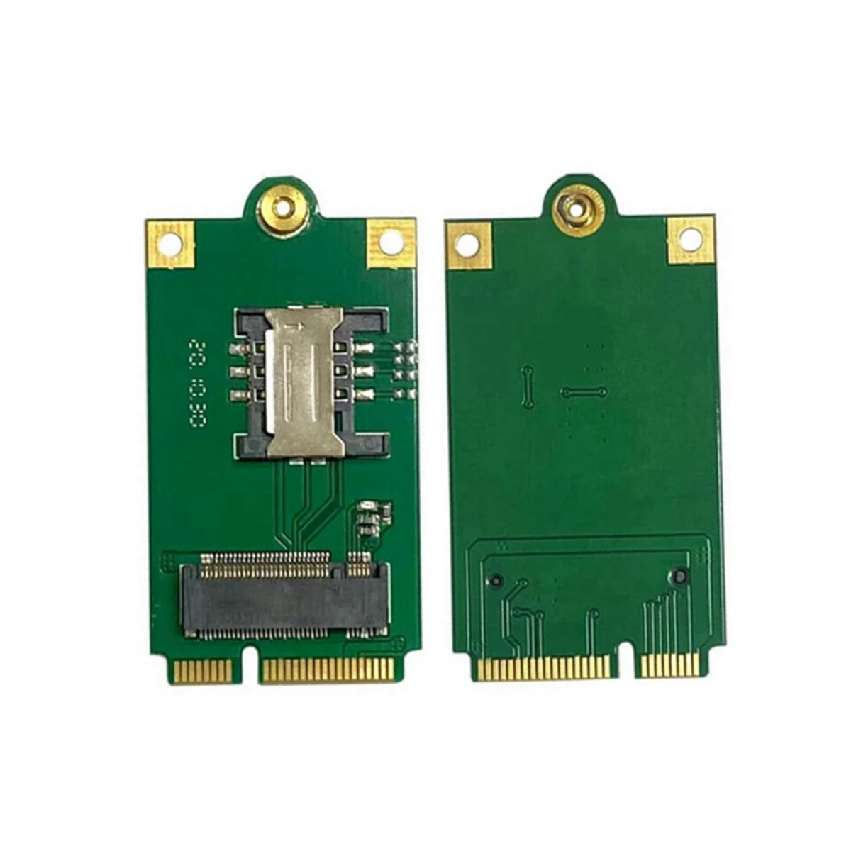 2Pcs 4G 5G M.2 NGFF to Pcie Adapter NGFF to Mini Pci-E Adapter with SIM Card Slot for L860- DW5820E DW5816E EM7455