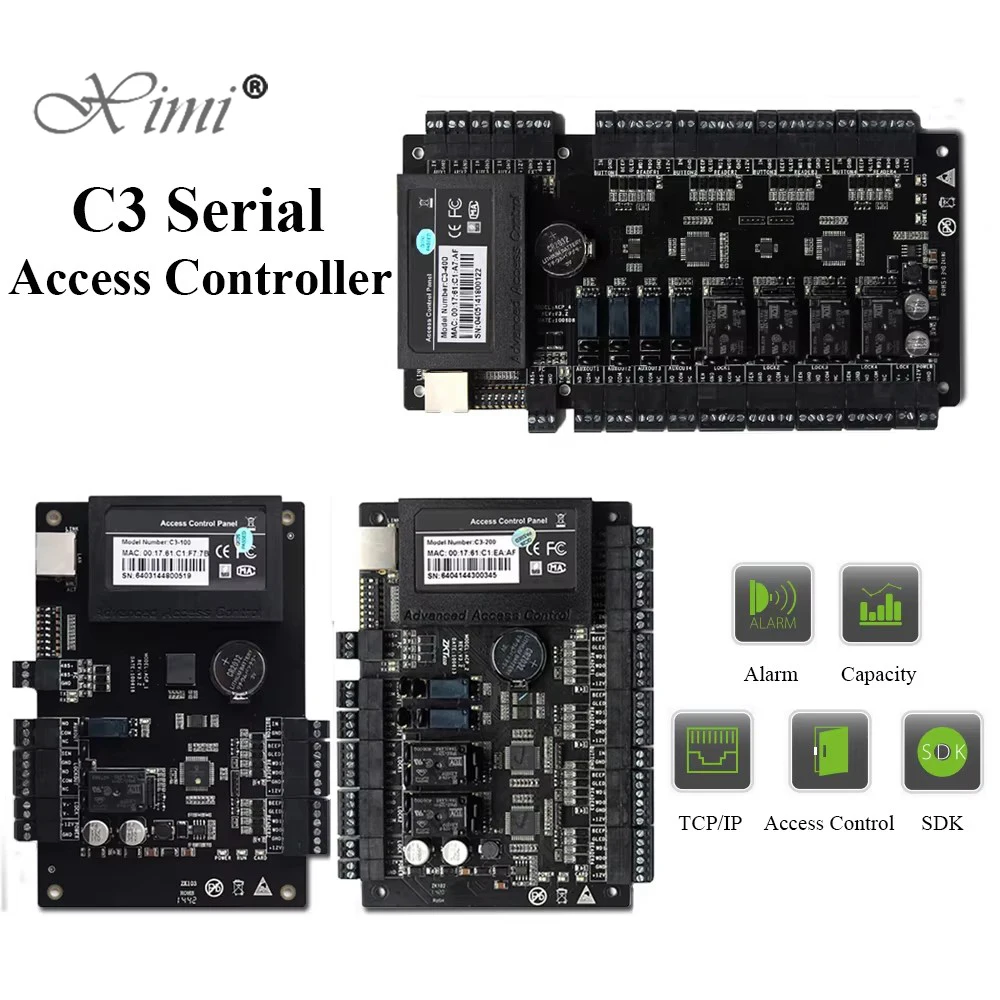 

C3-100 IP-панель управления доступом к двери C3-400 Сетевая IP-панель управления доступом с двойной дверью Ethernet C3-200 Контроллер доступа