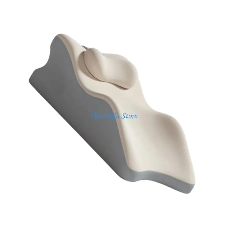 

U2JC Face Down Bed Pillow Memory Foam Back Cushion Improves Postures Reduces Acid Refluxes Enhances Sleep Quality