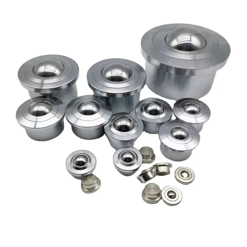 Heavy-Duty Universal Steel Ball Bearing Bull Eye Wheel New Nylon Ball Transfer Units Conveyor Roller Ball Caster Steel