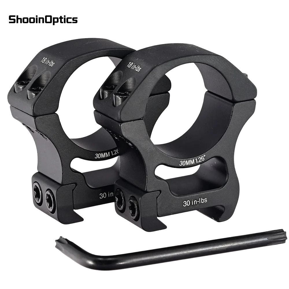 Precision Scope Mount Rings For 20mm Weaver Picatinny Rail Tactical Optical Sight Base
