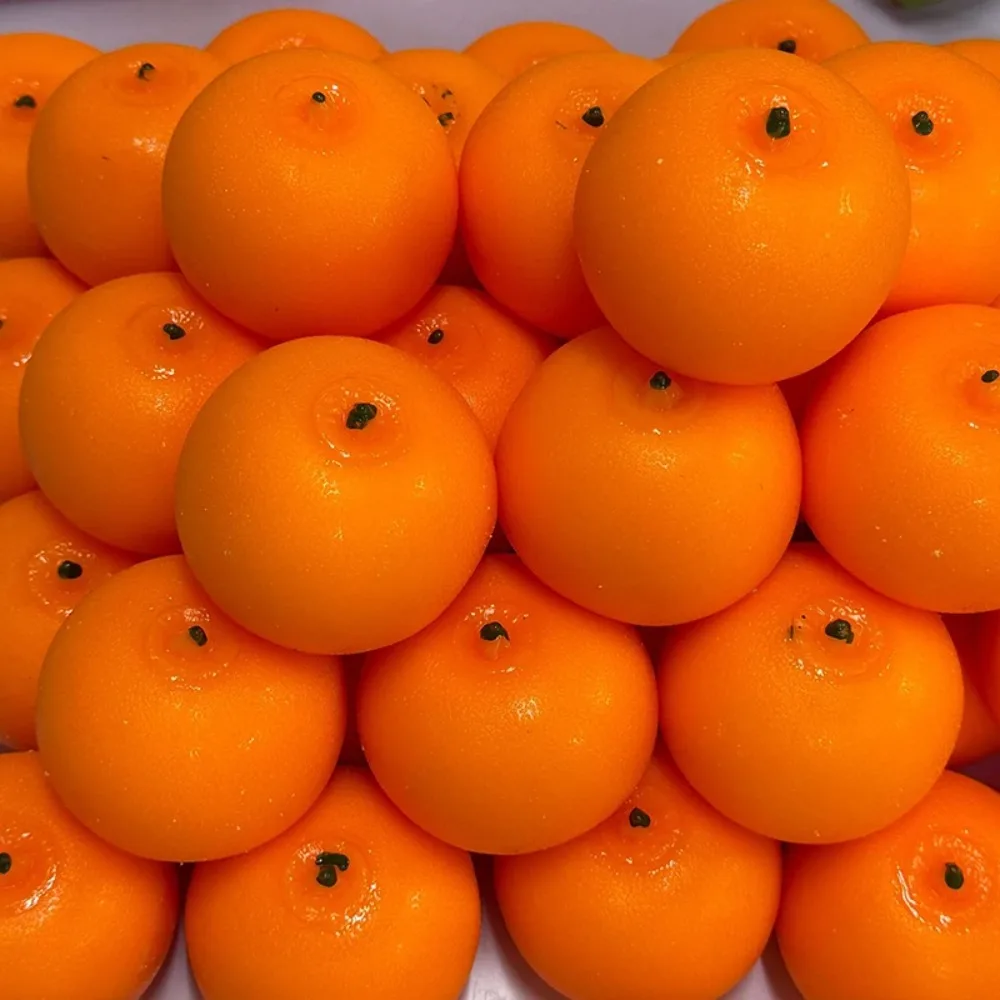 Squishy Orange Squeeze Fidget Toy Creative Soft Building Block Filling Stress Ball Toys ASMR Sensory Anti Stress Toys for Adults