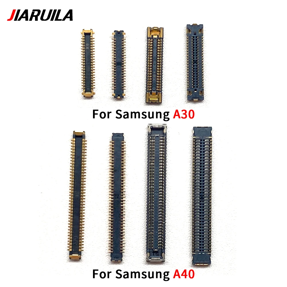 

10Pcs/Lot LCD Display Digitizer FPC Connector On Motherboard For Samsung A10 A20 A30 A40 A60 Plug On Flex Cable