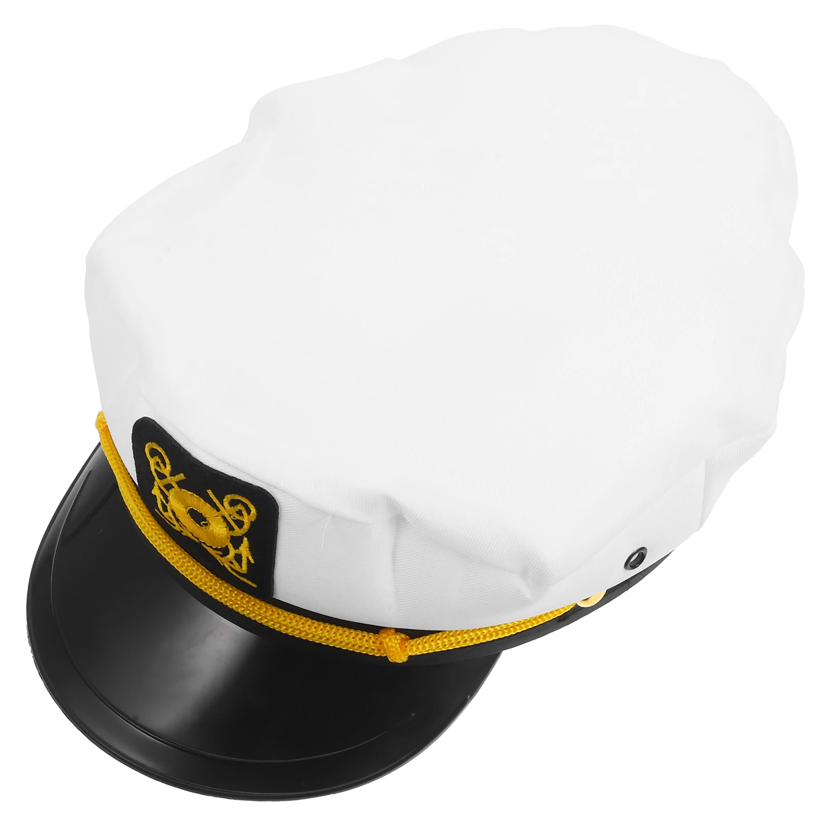 

Sailor Hat White Embroidery Adjustable Navy Outdoor Party Sports Sun Breathable Fabric Captain Hats Mariners Hat