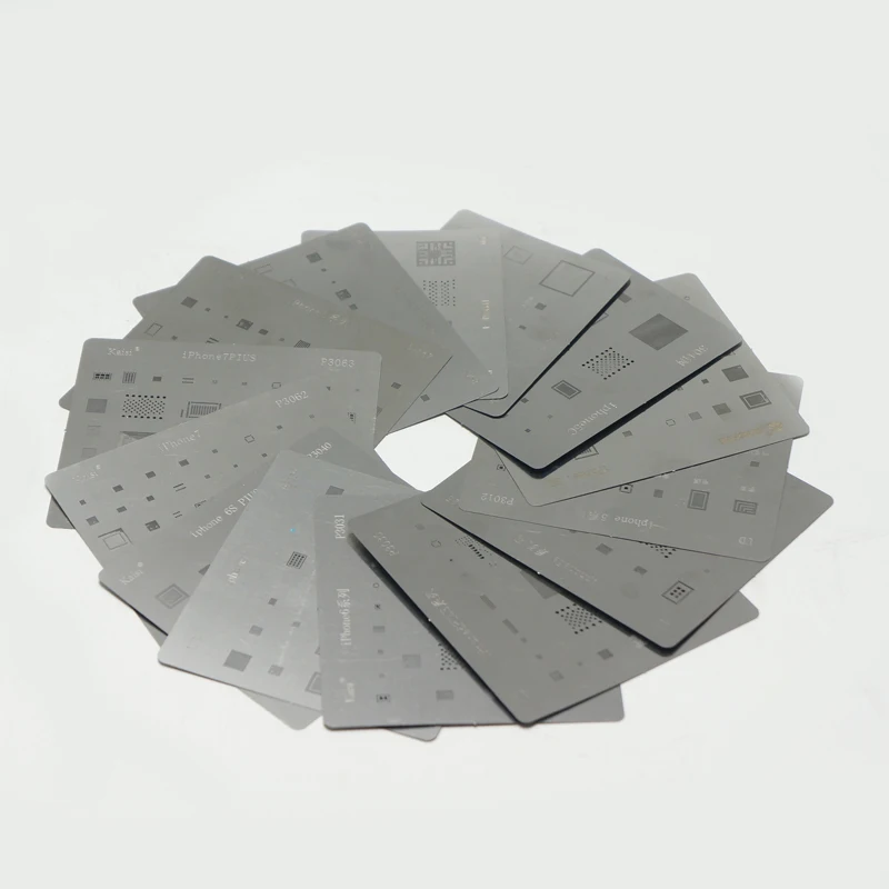 14pcs LYBGA Stencil Direct Heating Reballing Stencil Tin for BGA